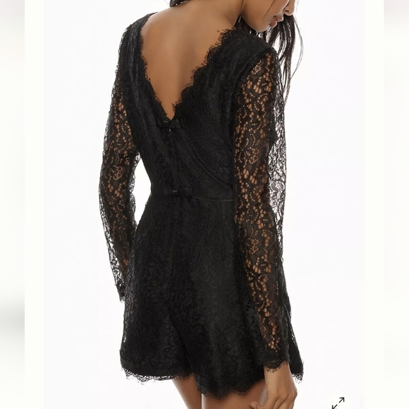 New Anthropologie Lace Romper Size 4 - Picture 4 of 12